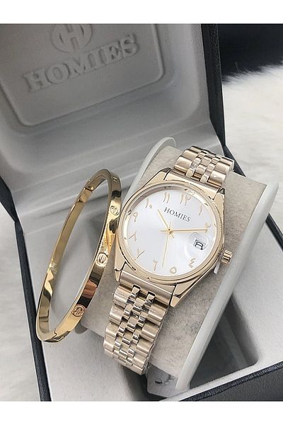 Homies Women's Watch New Season with Steel Bracelet Gift Hmse- 202062205