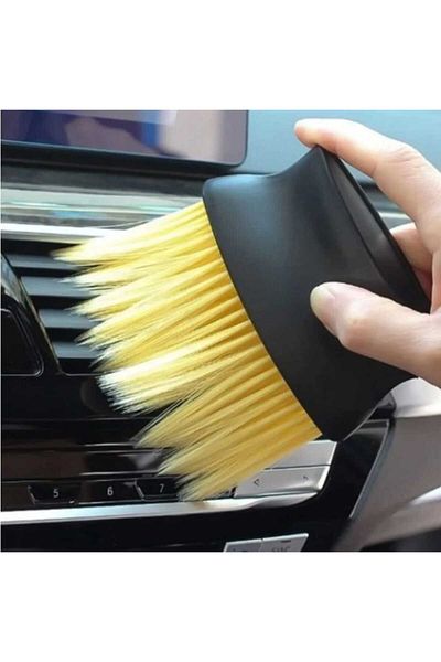 lawrenceshop Set of 2 Soft Furry Auto Detail Brush and Car Tire Trim Polishing Sponge