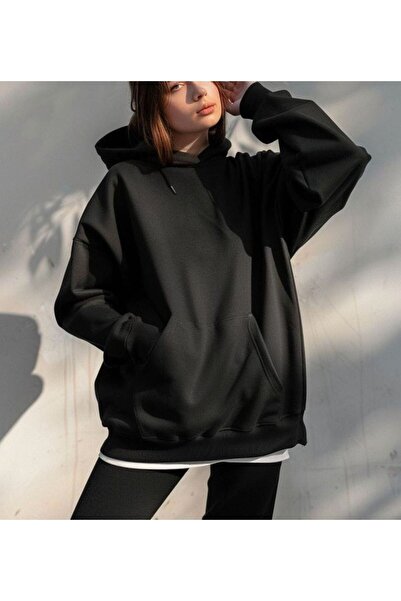 JustBS ЧЕРНА УНИСЕКС ЗИМНА БУЗА С КАПЮШОН