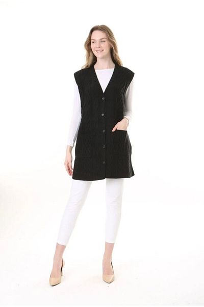 Fresh&Moda Women's Wool Winter Mother Long Knitwear Vest