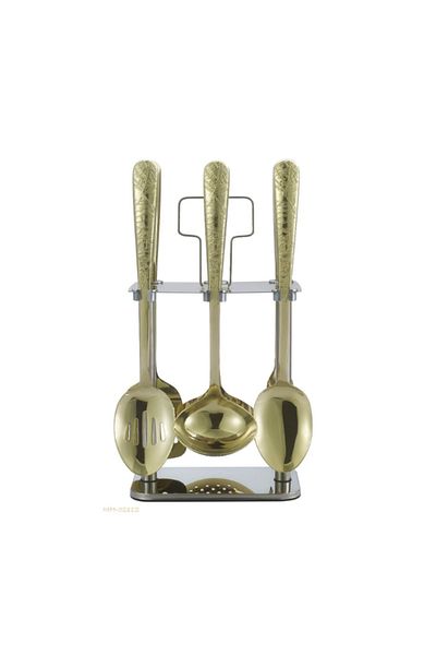 drobina 7 piece stainless steel room spoon set, full gold