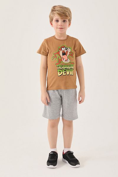 Looney Tunes L1583-2 Тениска за момче, цвят Тютюн