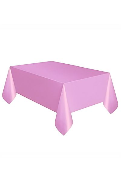 TREND Plastic Plain Tablecloth / Pink