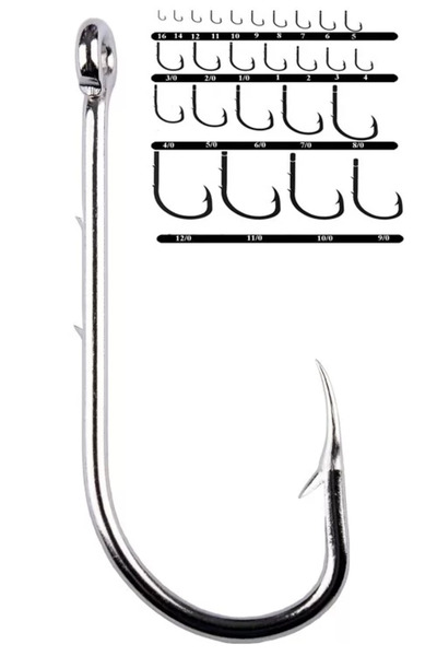 YOUVELLA 1466 Delikli Tırnaklı Papağan Olta İğnesi 100'lü Kutu Nikel 11