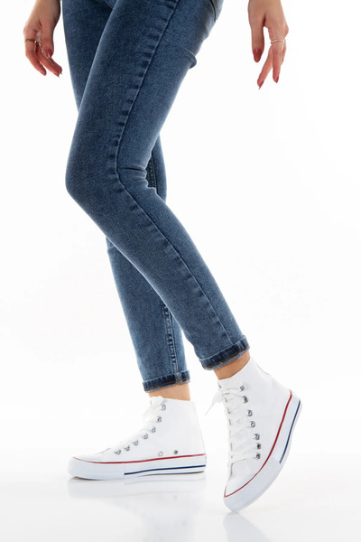 TOBAİ Спортивні полотняні кросівки Повсякденні зручні кросівки з високим халявою