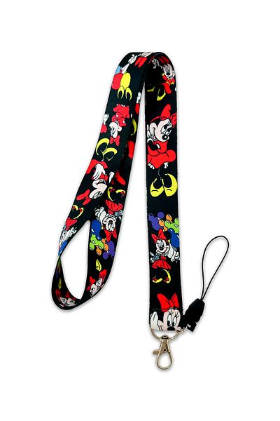 PABALAS Minnie Mouse Pattern Neck Lanyard Strap Name Badge Holder-Phone Strap