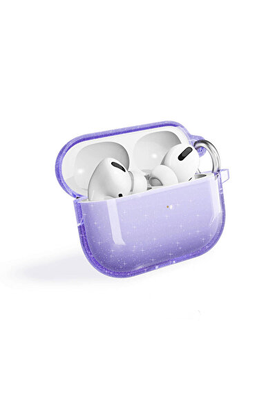 UnDePlus Apple Airpods Pro 2. Nesil Kılıf Sağlam Şeffaf Simli Allstar Renkli Kılıf 32