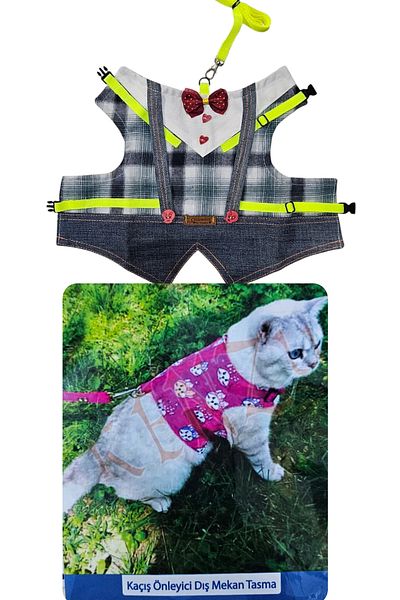 polat pet 1.5-5kg Cat and Small Breed Dog Walking Dress - Suitable for Our Friends