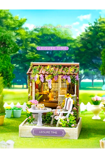 LadyBug Store Beş çayı temalı kendin yap minyatür set , ahşap minyatür kendin...