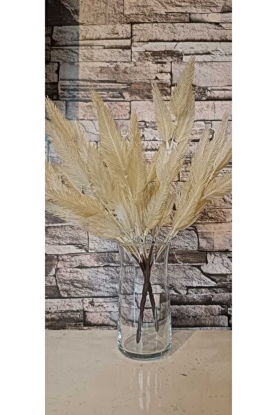 mucizevim Bundle of Needle-Leaf Soft Artificial Flowers, 35 Cm, 6 Branches Look Dried Flowers