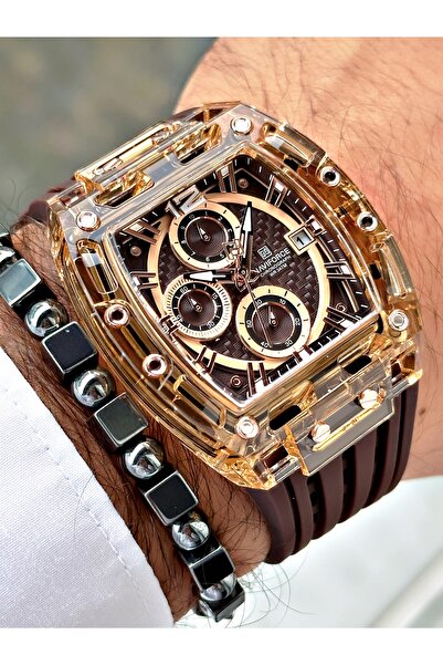 Naviforce Men's Wristwatch and Bracelet Gift