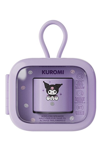 Miniso Sanrio Kuromi Lisanslı Taşınabilir Metal Kablosuz Hoparlör