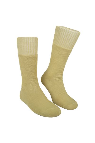 İbrahim Berk Winter Soldier Socks Σετ 3 τεμαχίων - Βαμβακερό Μπεζ Χρώμα