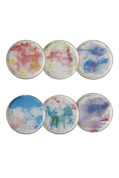 Porland Cosmos 6-Piece Cake Plate
