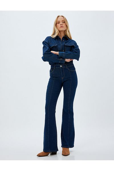 Koton Blugi de damă Dark Indigo - 5WAL40260MD