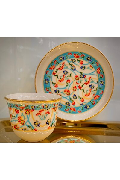 DUKKANI ISTANBUL 18 Piece Mirra Cup Tea Cup Set