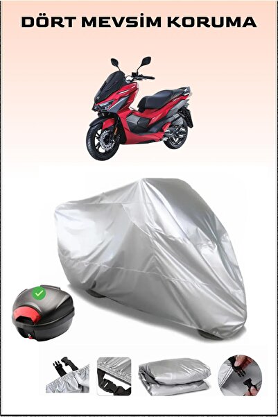 Breen Sym Jet X 125 GRİ MOTOSİKLET BRANDASI ARKA ÇANTA UYUMLU