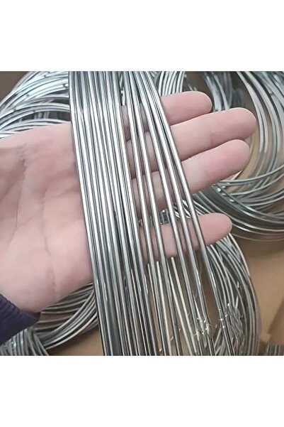 VENON 20 εκ. Μεταλλικός γαλβανισμένος κύκλος 5 mm - Στολίδι πόρτας με συρμάτινη τροχαλία Στολίδι τοίχου Παλτό