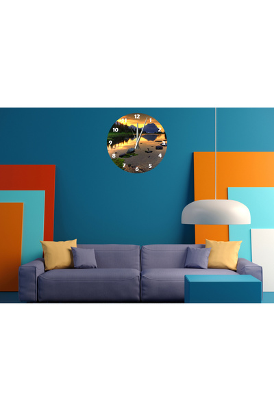 Ti Play Tİ-PLAY CEAS DE PERETE MODERN DECORATIV ACRILIC NATURĂ MINUNATĂ 30X30CM