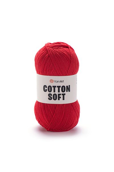 Yarnart Cotton Soft - Hand Knitting Yarn Red-90