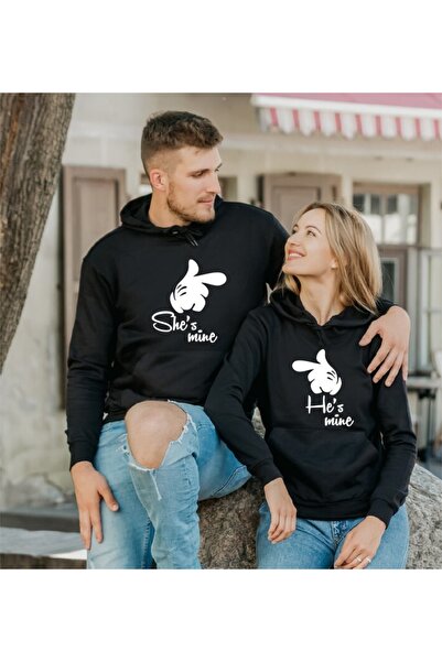 Hediyenza 14 Şubat Hediye Çift Sevgili Kombinleri Couple Clothing  3 İplik Ka...