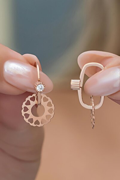 Nereze 925 Ayar Gümüş Tektaş Göçmen Küpe