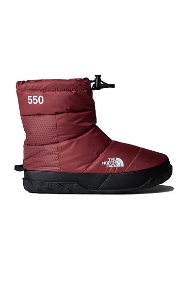 THE NORTH FACE Women's Outdoor Boots - W Nuptse Apres Bootie, 550 Wedge Down, Red Nf0A5Lwc8Im1