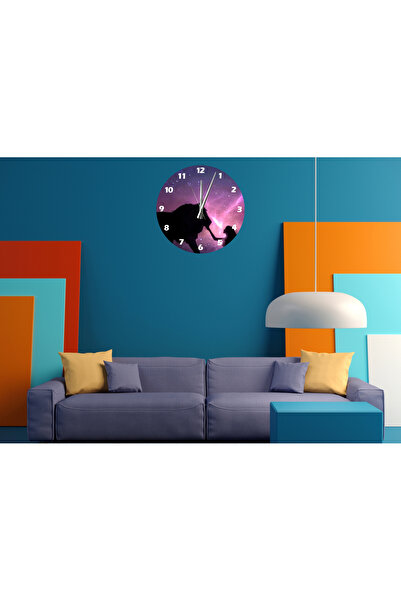 Ti Play Tİ-PLAY LEU ȘI FIICĂ 30X30CM CEAS DE PERETE MODERN DECORATIV ACRILIC