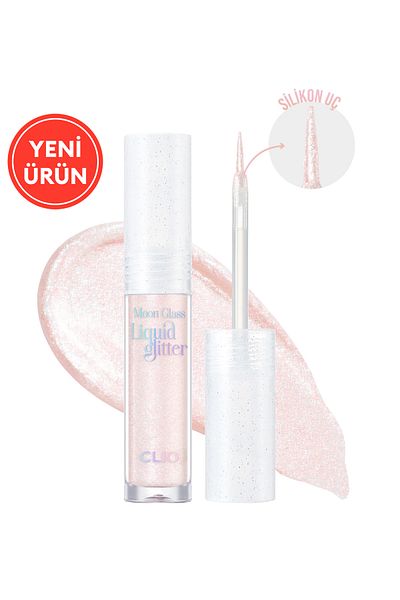 CLIO Clio Moon Glass Liquid Glitter - Luminous and Clear, Sweet Cloud (04 Pink Spread)