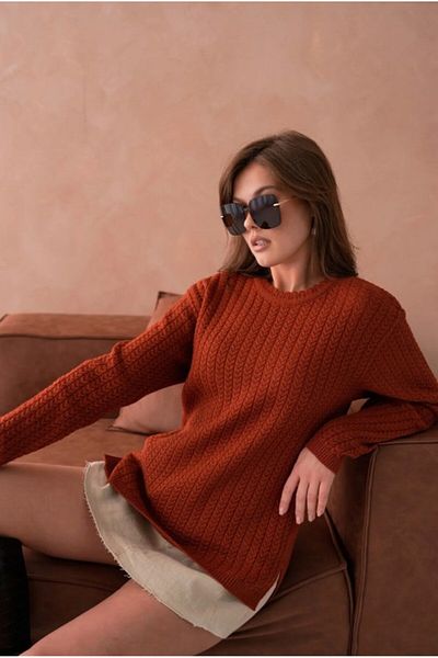 Fresh&Moda Women's Hair Knitted Mother Knitwear Winter Wool Sweater