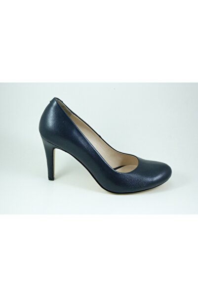 VİNİCCİ AYAKKABI Genuine Leather Navy Blue Shoes