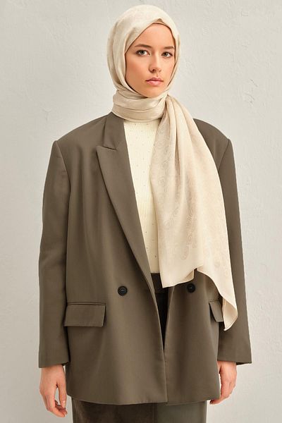 Armine Trend Lyon Shawl - 2 - Μαλακή Πέτρα 246965