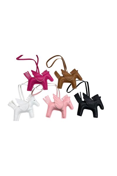 mos&more White Bag Ornament Accessory Keychain