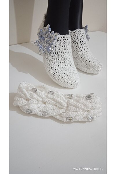 MODA El örgüsü Çiğizlik patik saç bandı