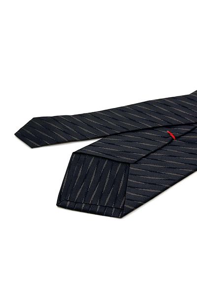 Kravatkolik Maluna Style Brown Motif Pattern Italian Silk Tie Hr1772