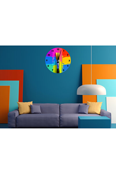 Ti Play Tİ-PLAY I AM A COLORFUL 30X30CM CEAS DE PERETE MODERN DECORATIV ACRILIC