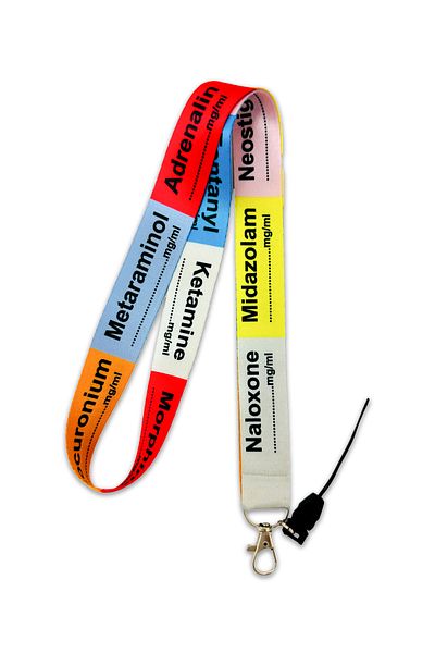 PABALAS Anesthesia Medicines Pattern Neck Lanyard Strap Name Badge Holder-Phone Strap