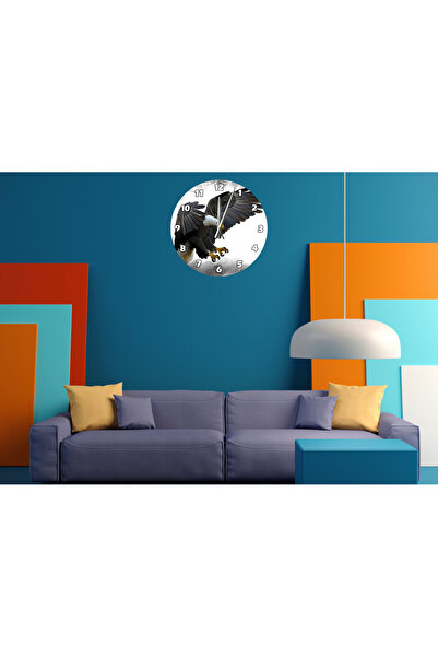 Ti Play Tİ-PLAY EAGLE ATTACKING 30X30CM CEAS DE PERETE MODERN DECORATIV ACRILIC