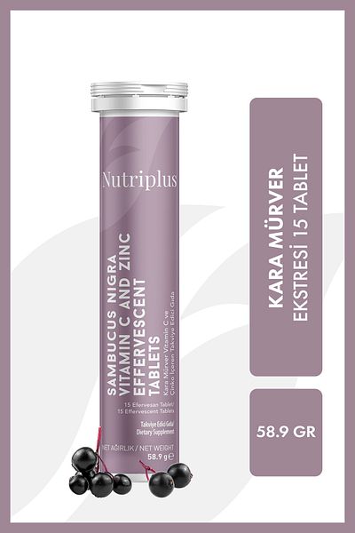 Farmasi Nutriplus 15 Effervescent Tablet - Black Elderberry
