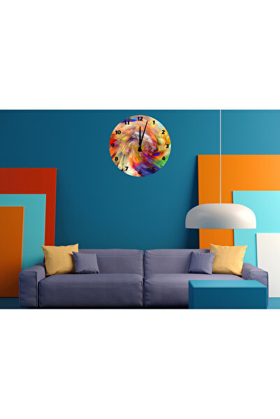 Ti Play Tİ-PLAY ȚARA CULORILOR CEAS DE PERETE MODERN DECORATIV ACRILIC 30X30CM