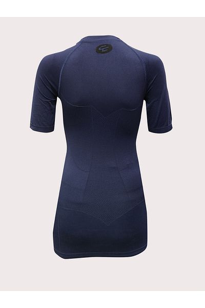 baim X Gym - Lenjerie sport lungă de compresie pentru femei, cu mânecă scurtă