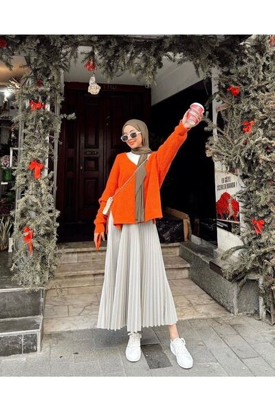 Trend Marfa Fusta Hijab plisată Henza