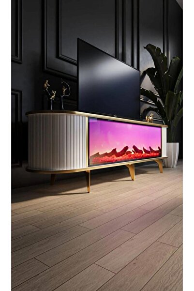 Dar Abaad BLUETOOTHLU ŞÖMİNELİ  TV ÜNİTESİ 180 CM