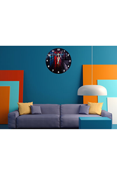 Ti Play TREN DE NOAPTE Tİ-PLAY, CEAS DE PERETE MODERN DECORATIV ACRILIC 30X30CM