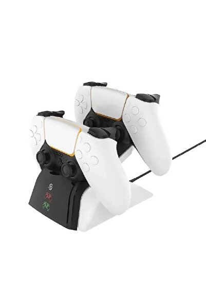 Doreka PS5 Dualsense /PS5 Slim/PS5 PRO Uyumlu Gamepad Hızlı Şarj İstasyonu Çi...