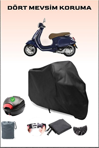 Breen حقيبة خلفية من القماش المشمع للدراجات النارية باللون الأسود مقاومة للما...