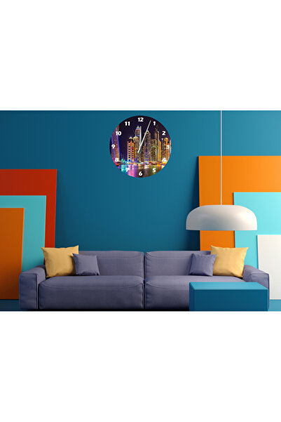 Ti Play Tİ-PLAY TURZELE LUMINOSĂ 30X30CM CEAS DE PERETE MODERN DECORATIV ACRILIC