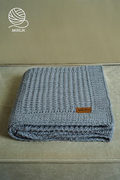 Nazik Home Simla Knitted Tv Blanket (130 X 150 cm)