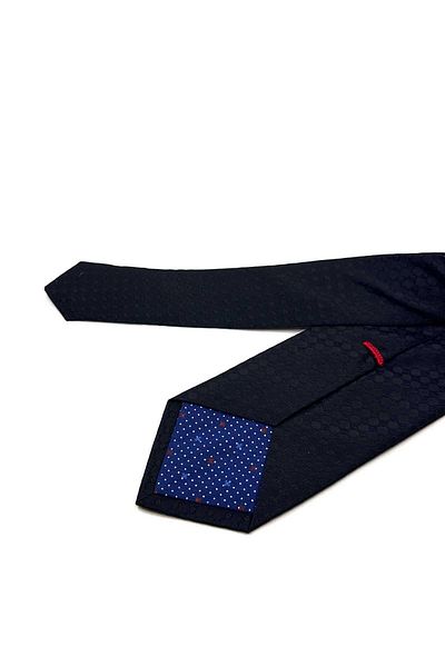 Kravatkolik Tatone Style Black Dot Pattern Italian Silk Tie Ik1885