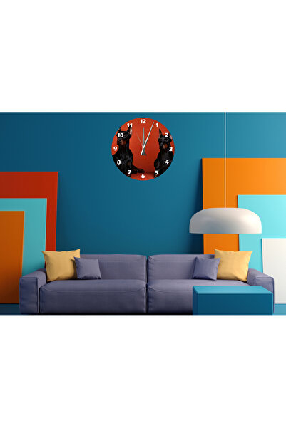 Ti Play Tİ-PLAY DOBERMAN 30X30CM CEAS DE PERETE MODERN DECORATIV ACRILIC